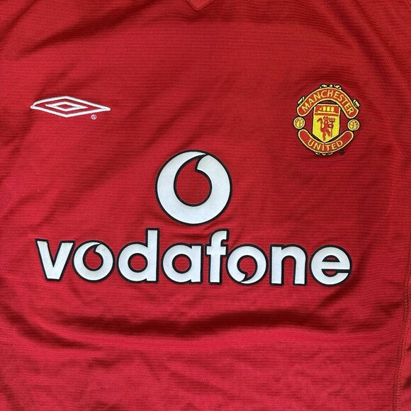 Vintage Umbro Sportwool Mens M Manchester United F.C. Football Jersey WEY #22 - Picture 3 of 7